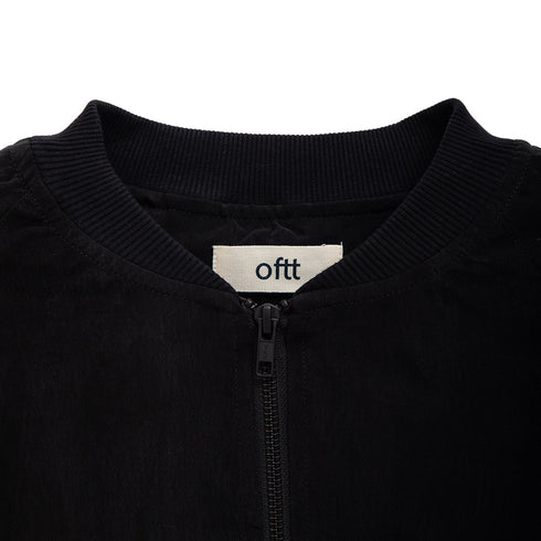 Oftt Vegan Silk Bomber Black SBJ100 Degli Uberti